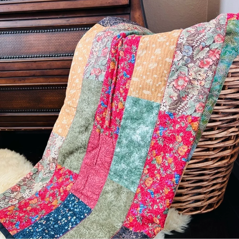32”x48” New Handmade Quilted Throw.